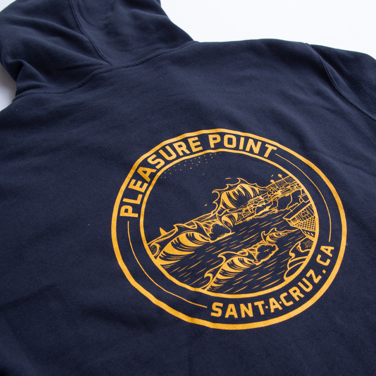 Pleasure Point Zip Hoodie — back graphic detail