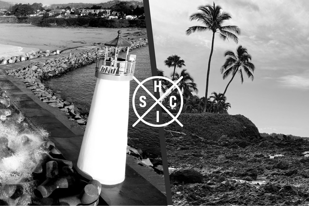 TAC Apparel imagery connecting the brand’s Santa Cruz roots with its new chapter on Maui