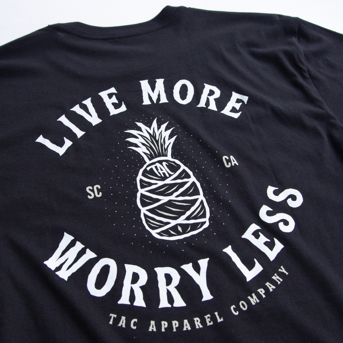 Live More Worry Less T-Shirt Black