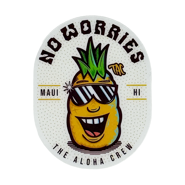 No Worries Sticker