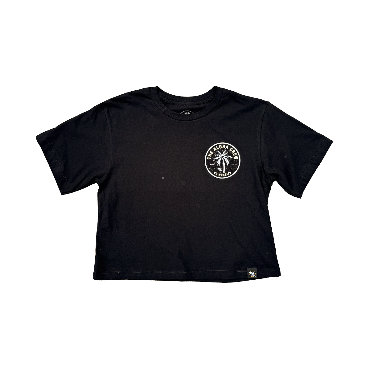 The Aloha Crew Women's Crop Tee Black