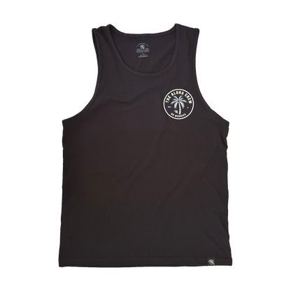 The Aloha Crew black tank top front view
