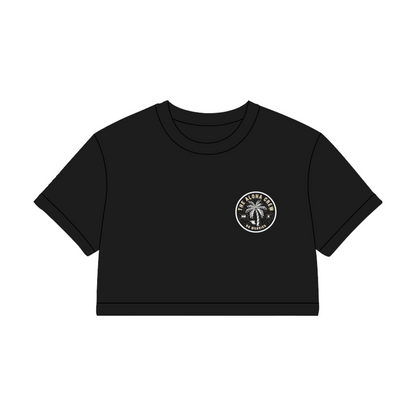 The Aloha Crew Women's Crop Tee Black