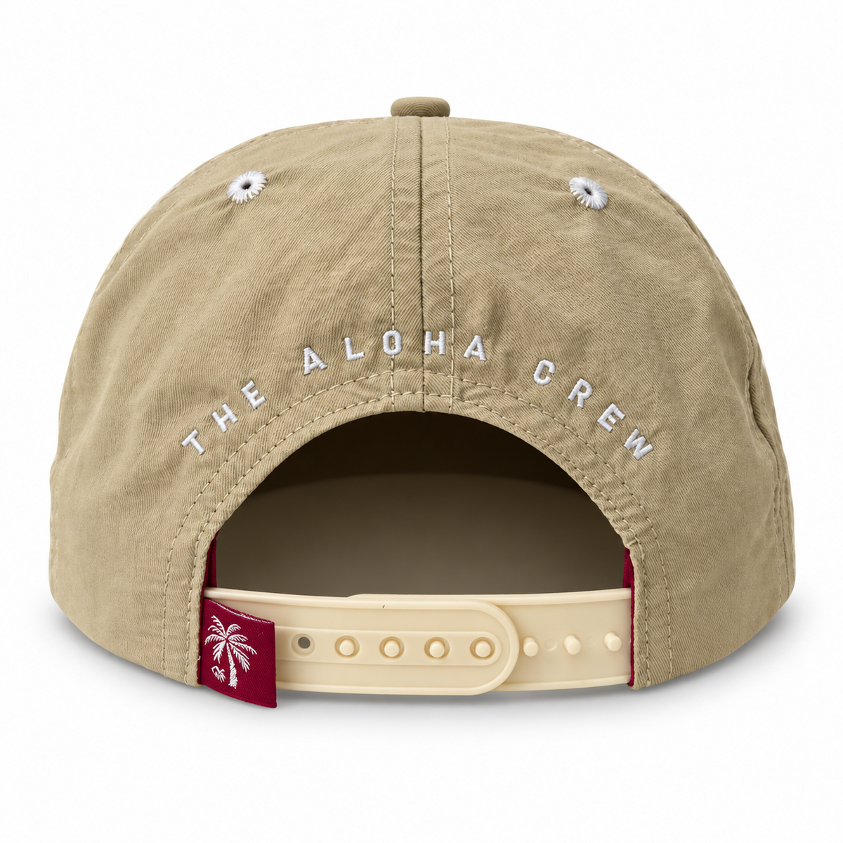 Cluck Yeah Aloha Crew 5 panel snapback rear view