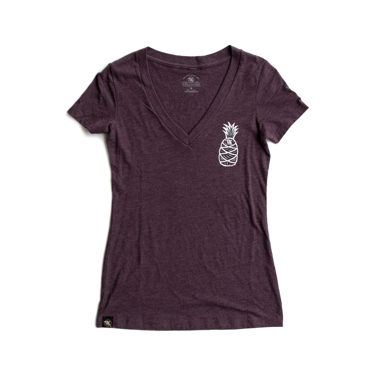 Ladies Live More Worry Less V-Neck — front view