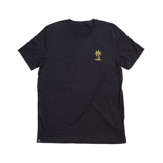 No Worries Brah T-shirt Black Heather — front view