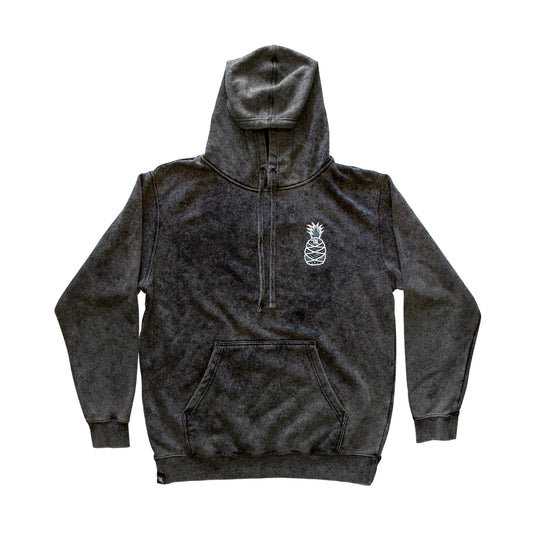 Pineapple Mineral Wash Hoodie — front view
